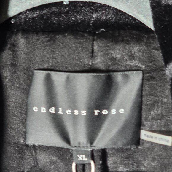 Endless Rose Womens Velvet Rhinestone Blazer Jacket XL New With Tags - Picture 7 of 12